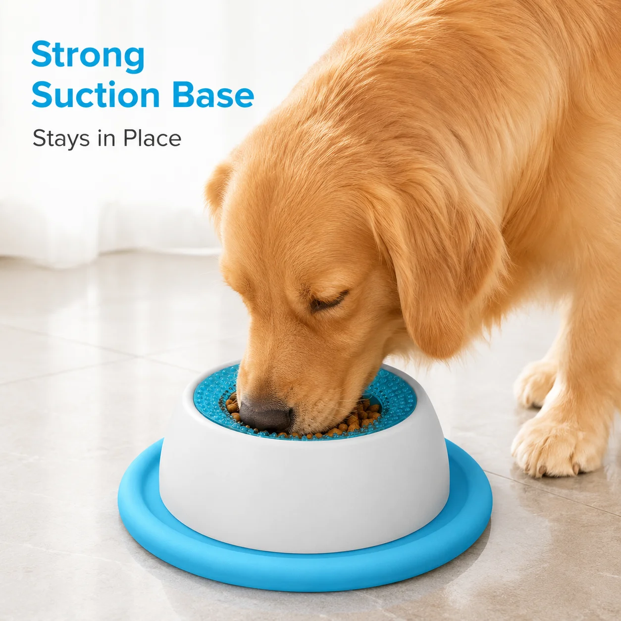 Cat Slow Feeder Bowl with Suction Base Interactive Pet Lick Bowl for Wet Dry Food Treats Anti-Slip 1005012368718998