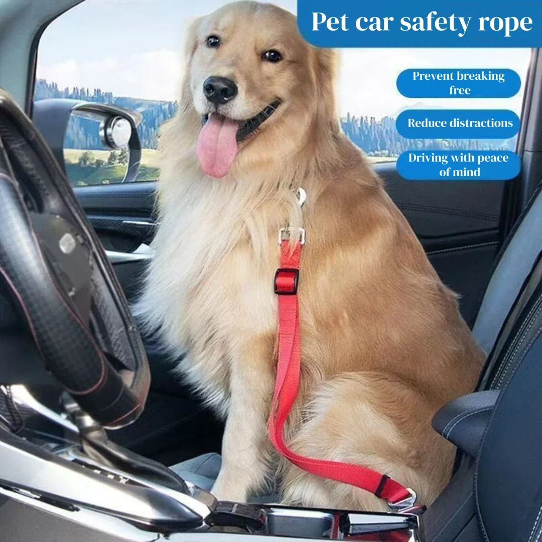 Car Pet Seat Belt, Adjustable Safety Rope, Rust Proof Hook and 360° Rotating Buckle 1005012368908838