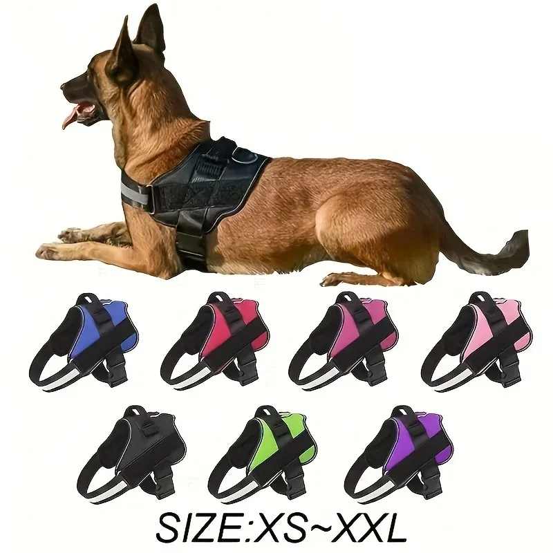 Dog Leash Vest Style Chest Harness Pet Supplies Stretchable Dog Chain Reflective Small Medium 1005012369663156