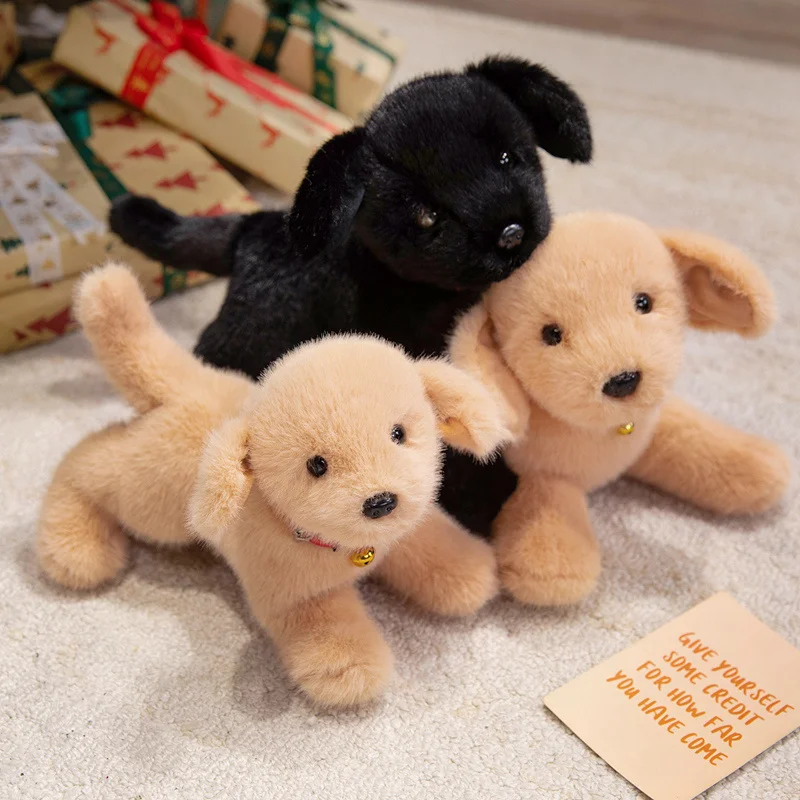 Lifelike Simulation Labrador Dog Plush Toy Golden Retriever Stuffed Puppy Doll Cuddly Pillow 1005012376459546
