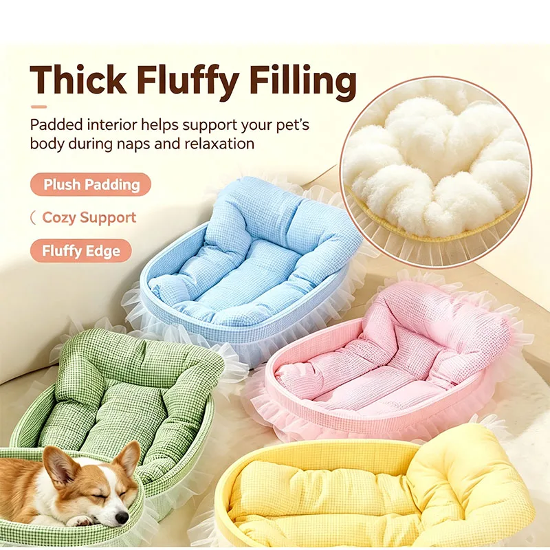 Cute Princess Cat Litter All Seasons Universal Non Sticky Mat Pet Sofa Dog Bed Small and Medium (1pc) 1005012377443022