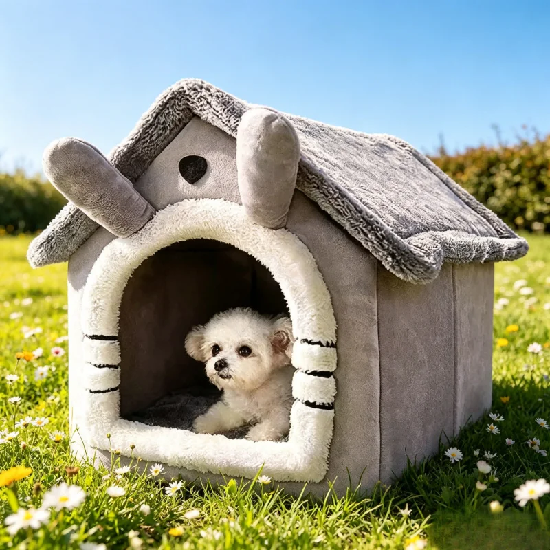 Indoor Warm Dog House, Soft Pet Bed Tent, Removable Washable Cushion Kennel for Cat & Dog 1005012381447093