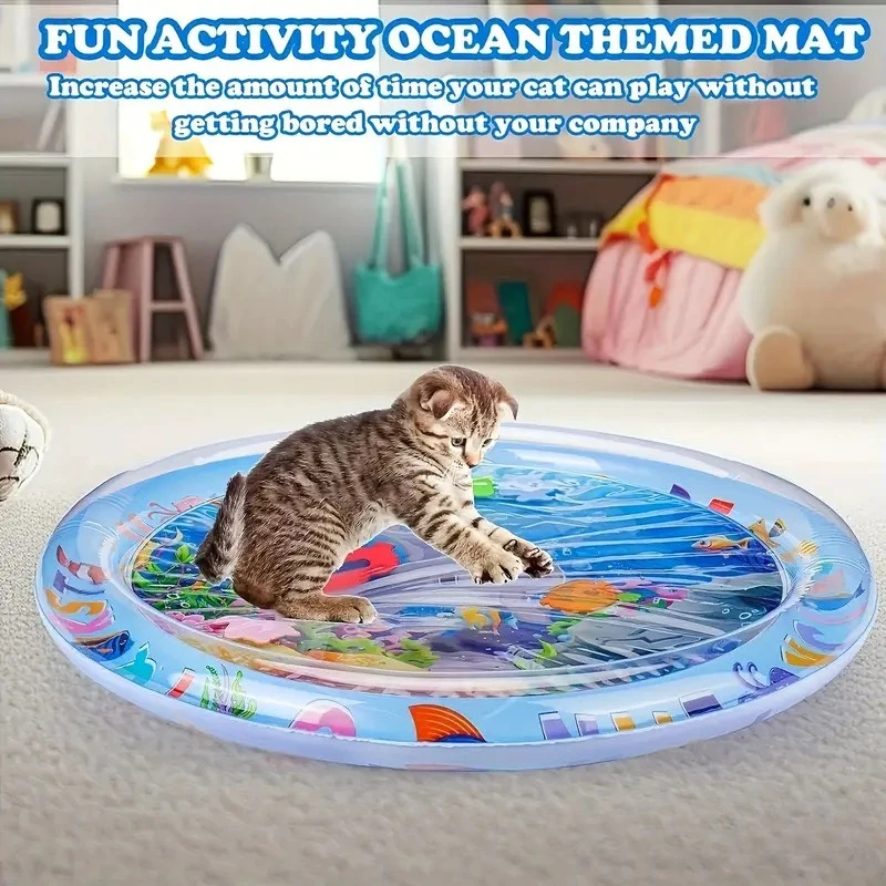 Cat Water Bed Mattress Pet Pat Water Mat Large Dog Inflatable Water Ice Mat Cooling Thickened 1005012381976424
