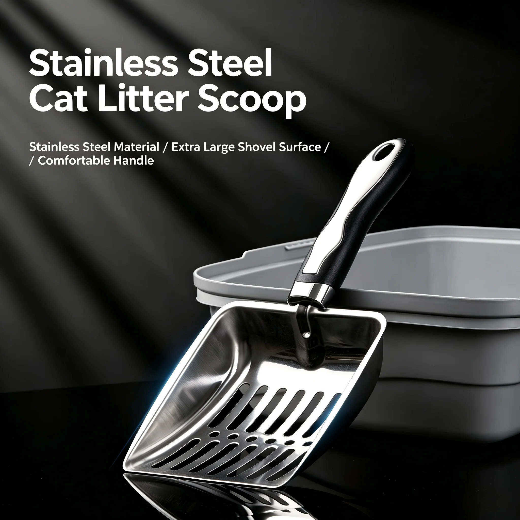 Efficient Metal Cat Litter Scooper with Ergonomic Grip and High Capacity for Fast Cleaning 1005012385161599