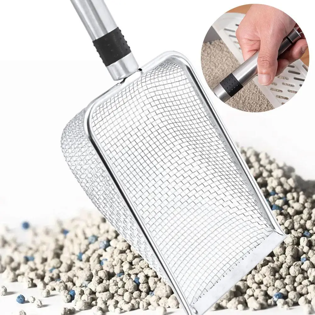 Stainless Steel Cat Litter Scoop – Durable, Easy Clean, Ergonomic Handle, Rust-Resistant 1005012390386087