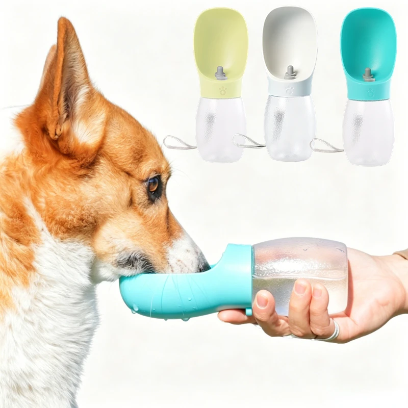 Dog Water Bottle Portable Pet Dispenser for Small Big Dogs Cat Walking Outdoor Travel (300ML) 1005012391418424