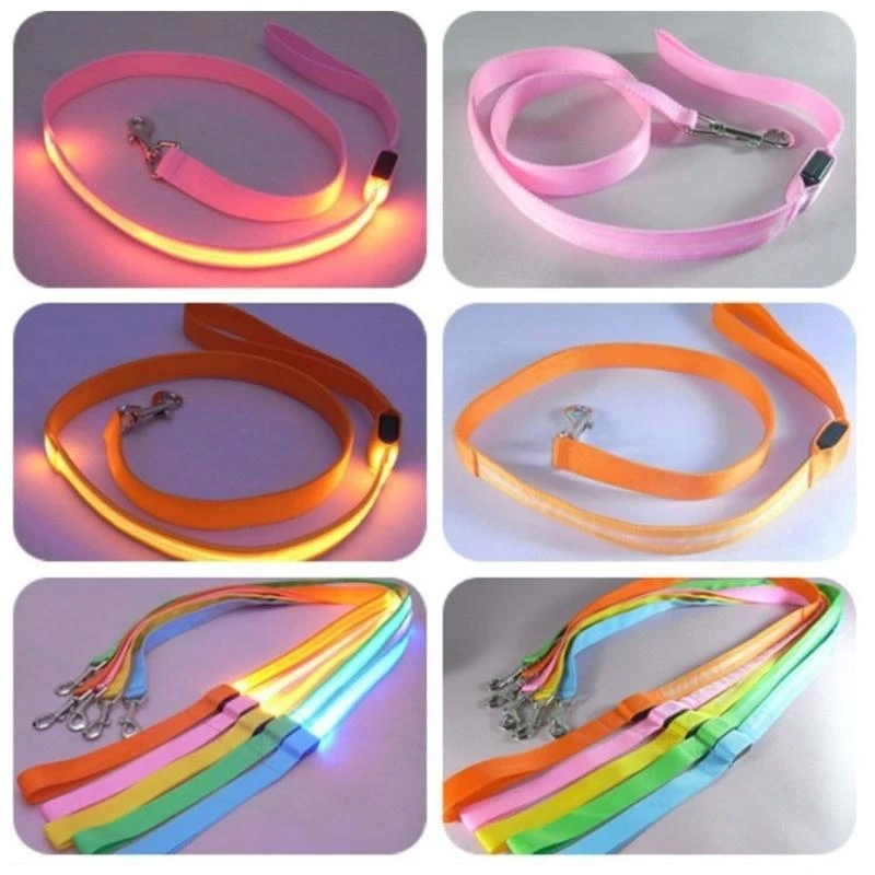 LED Glowing Dog Leashes USB Rechargeable Reflective for Night Walking 1005012392821092