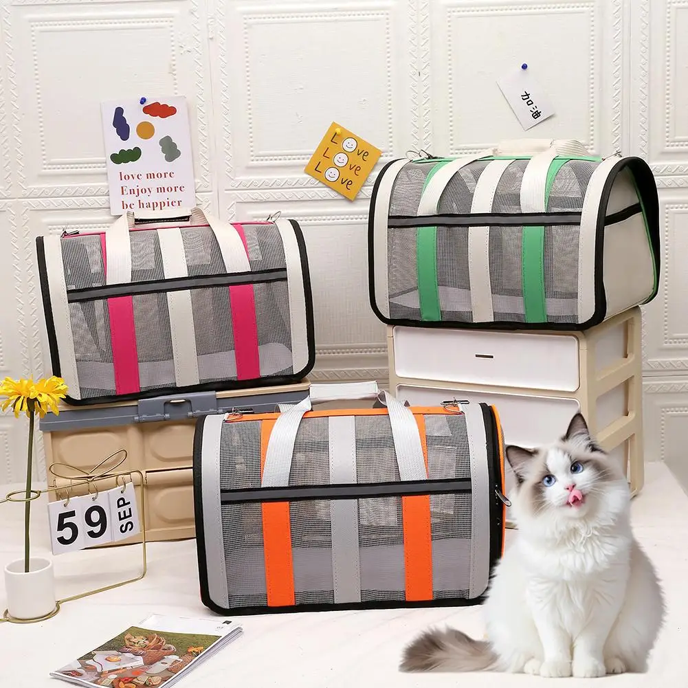 Foldable Cat Carrier Bag, Breathable Mesh 1005012393115873