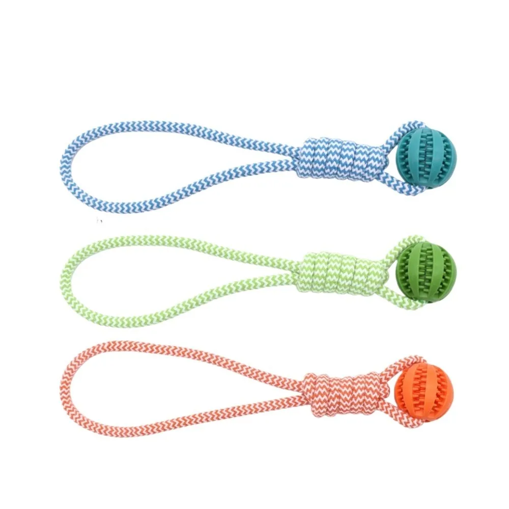 Pet Ball Toy with Rope Rubber Leaking Balls Toy for Small Large Dogs Puppy Chewing Bite (1PCS) 1005012394827291