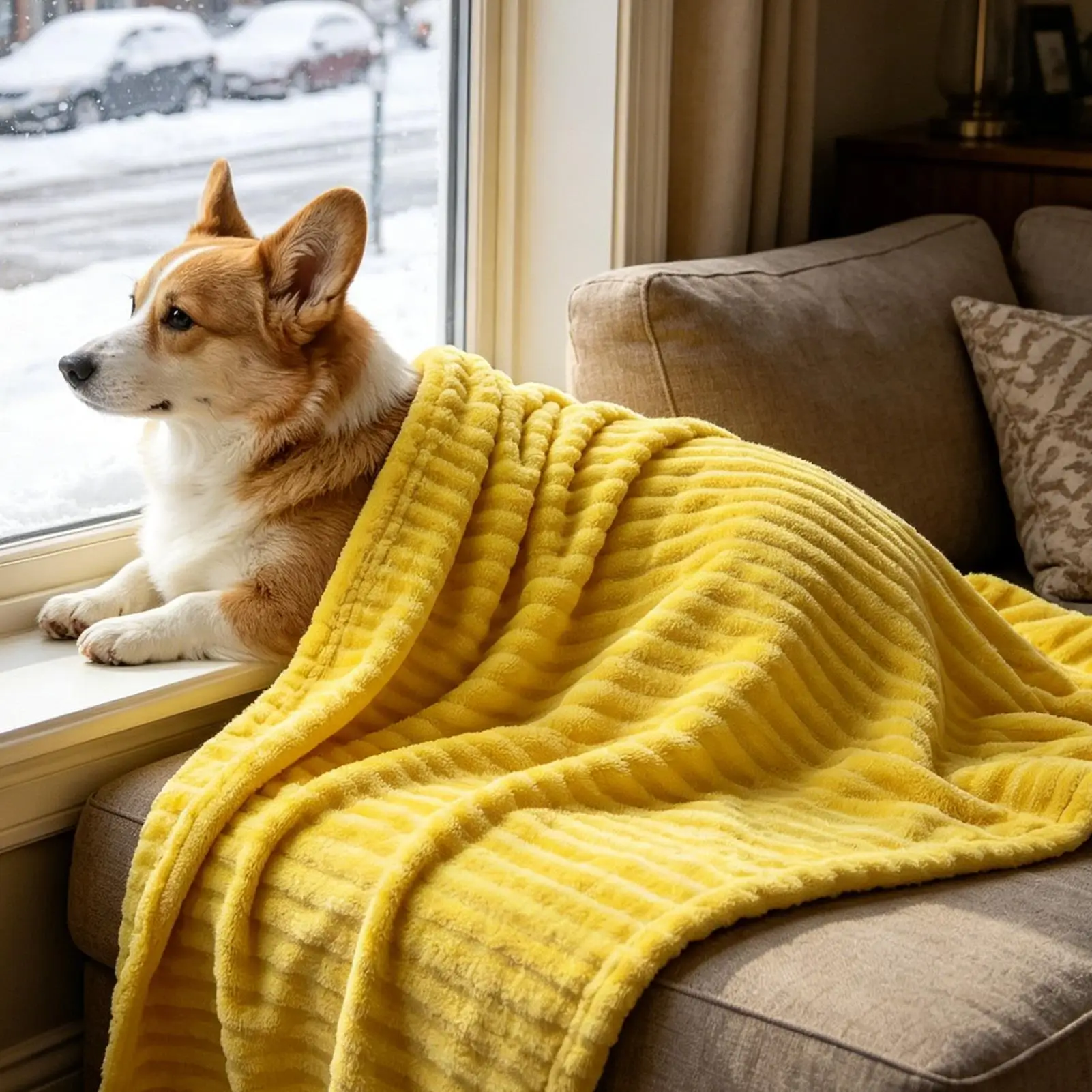 Dog Calming Blanket Pet Blanket for Dogs and Cats Flannel Throw for Puppies and Kittens Comfortable 1005012396796527