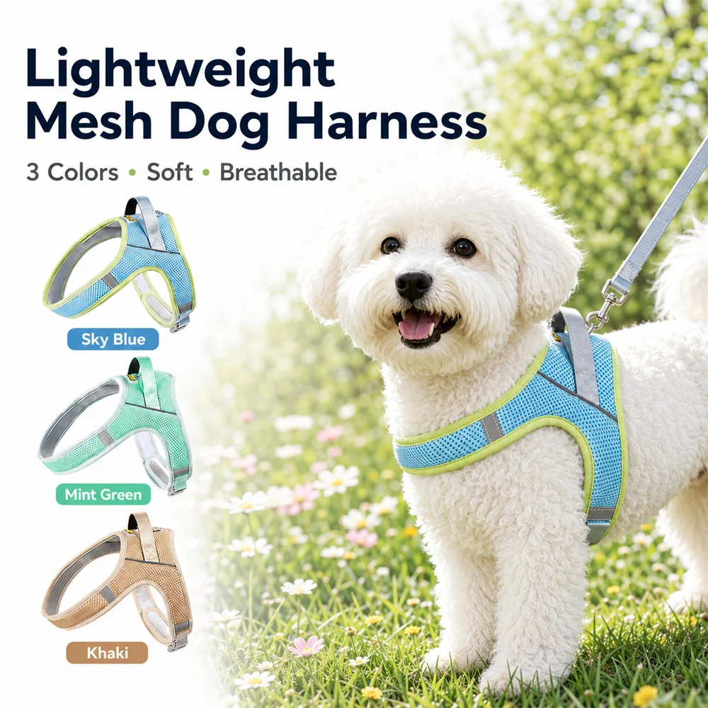Lightweight Reflective Mesh Dog Sling Quick Grip Handle Breathable and Comfortable Designed 1005012397114837