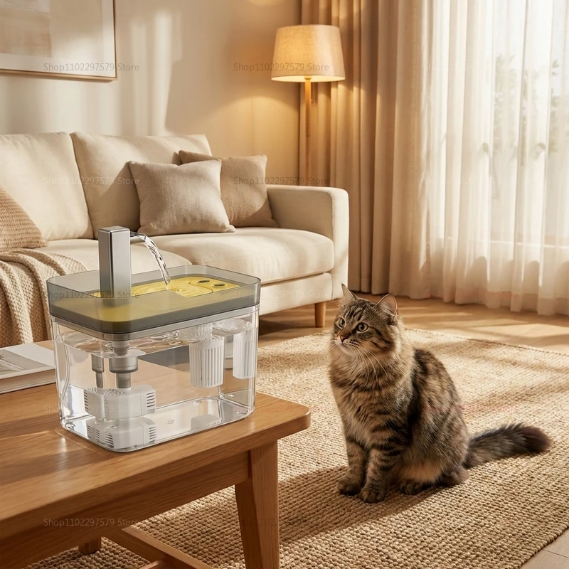 Cat Water Fountain Auto Filter USB Pet Drinking Dispenser Live Water Circulation Quiet Automatic 1005012397666424