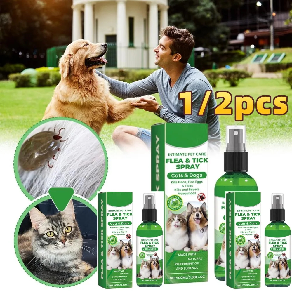 Pet Insect Repellent Dog Cat Hair Skin Spray Daily Gentle Care Agent Repel (100ml) 1005012397984932
