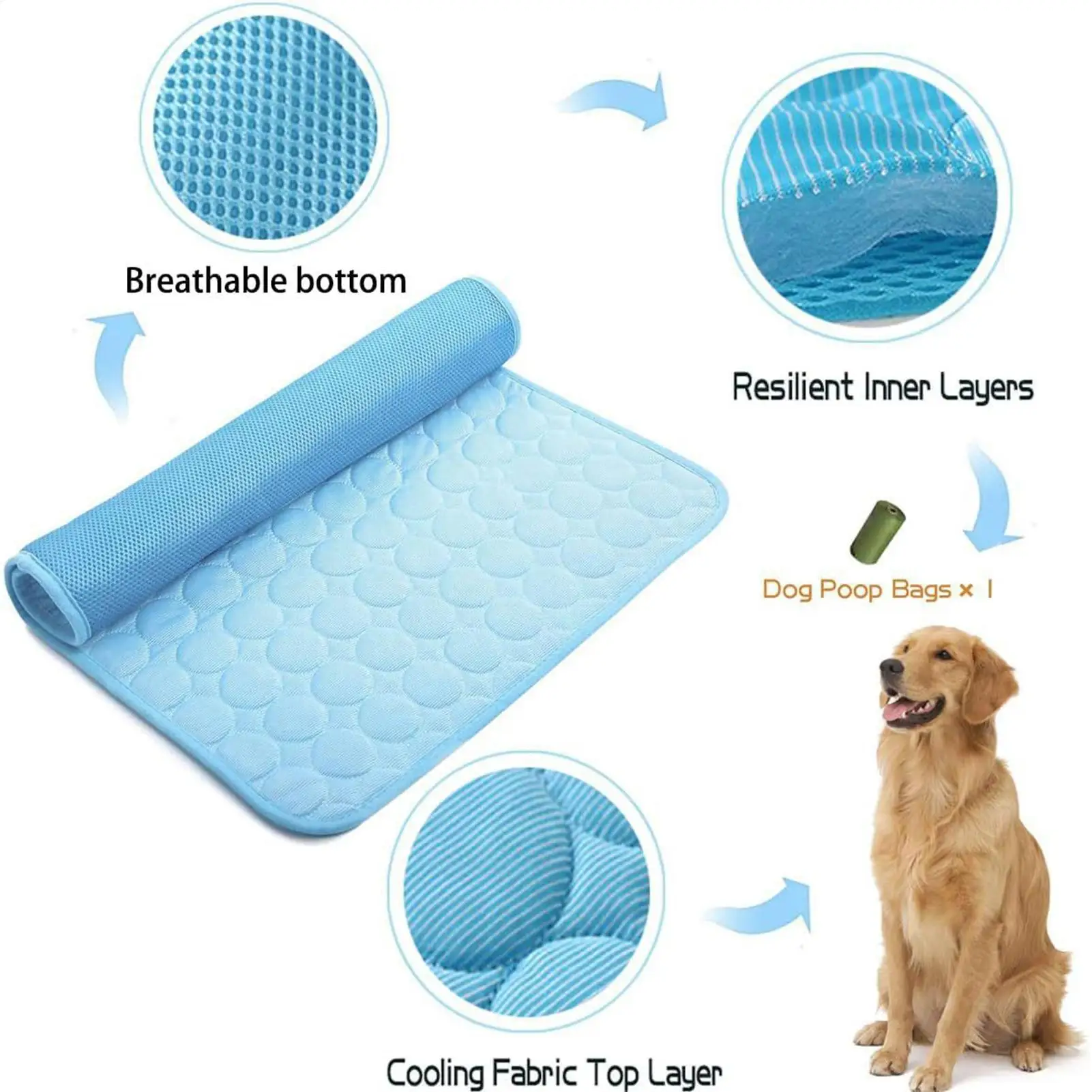 Dog Cooling Mat Summer Pet Cold Bed Extra Large for Small Big Dogs Pet Accessories Cat Blanket Sofa 1005012400029494