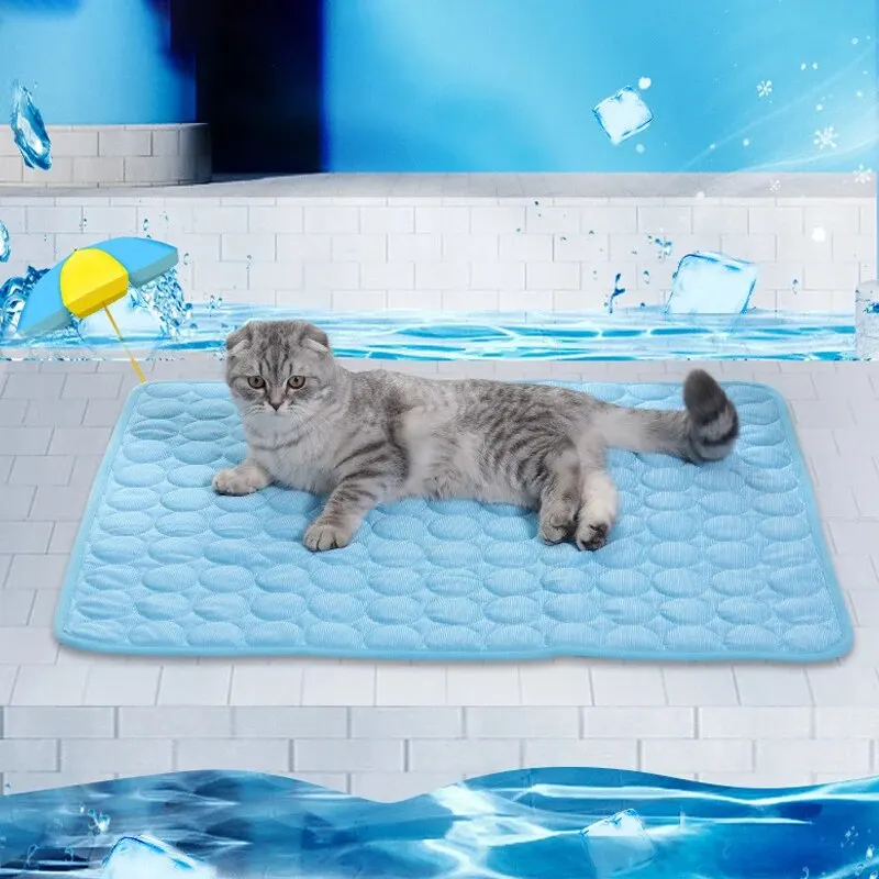 Pet Ice Mats Summer Cat Dog Sofa Nest Bed Cooling Sleeping Pad for Small Dogs Pets Durable Sofa 1005012400769423