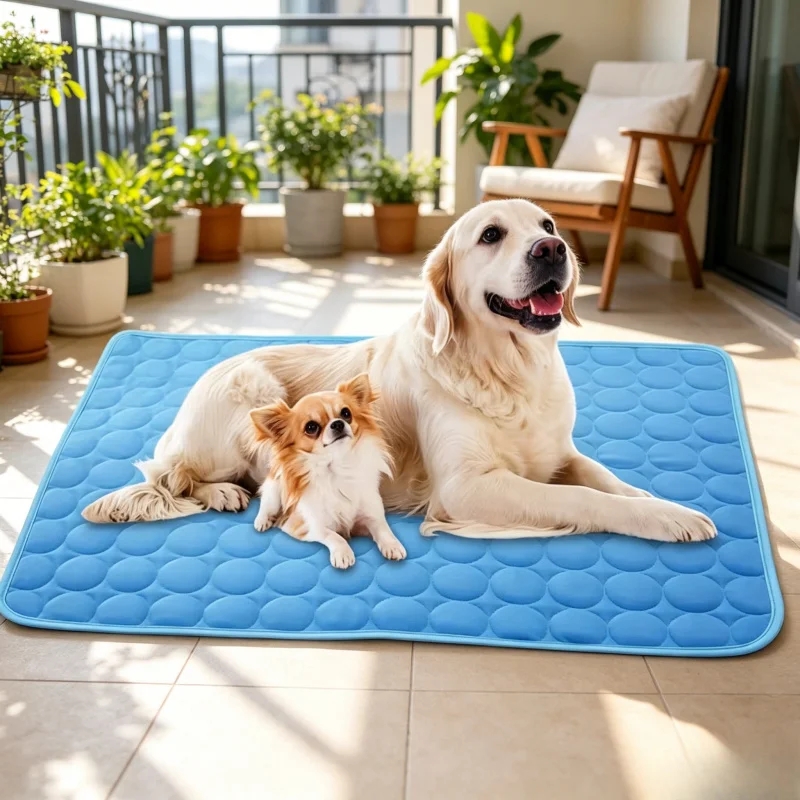 Summer Cooling Dog Mat Ice Silk Breathable Pet Pad Washable Sofa Blanket Cooling Bed for Small 1005012400924413