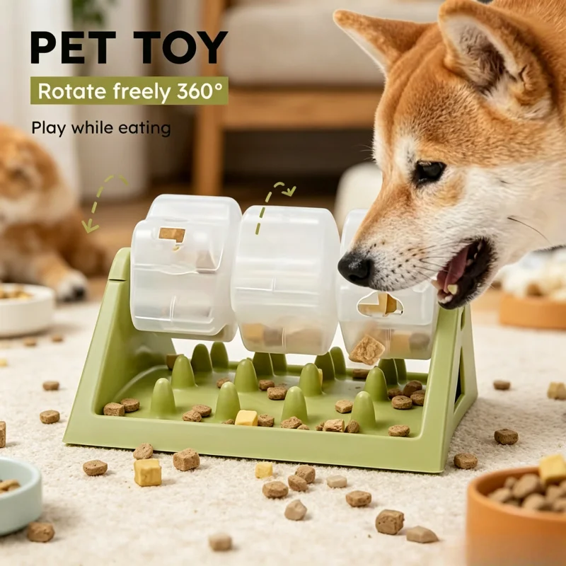 Interactive Dog Food Dispenser Toy, Puzzle Feeder with Leak-Proof & Slow-Feeding Design 1005012401000159