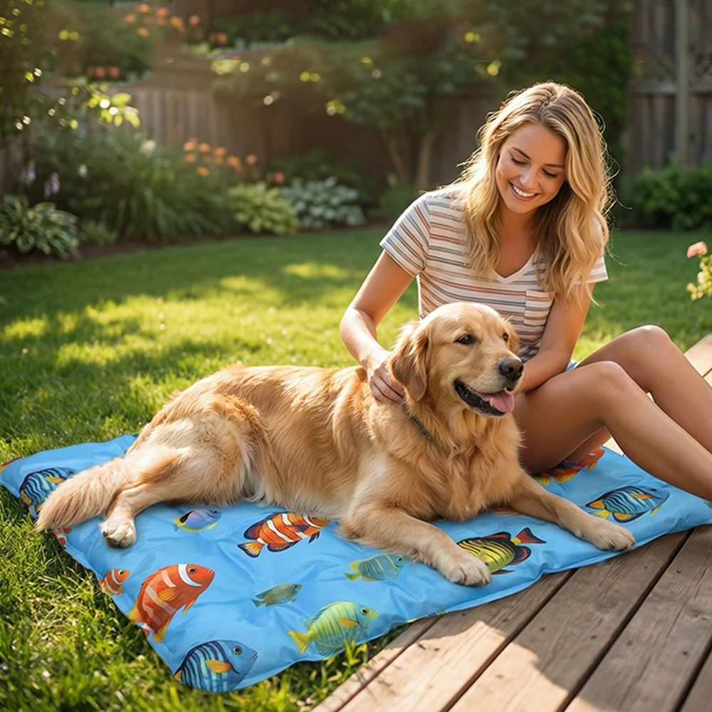 Pet Cooling Mat for Dogs and Cats Air Conditioning Gel Pets Soft Breathable Waterproof 1005012401609166