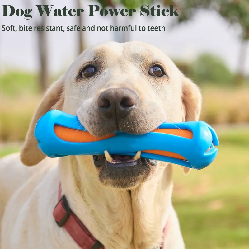 Dog Water Stick Toy Elastic Bite Resistant Teeth Cleaning Groove Design Colorful Interactive 1005012401687979