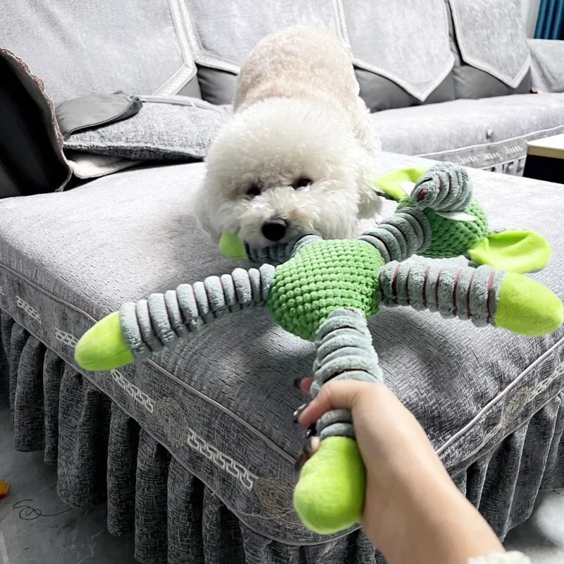 Cute Animal Squeaky Dog Toys, Durable Bite Resistant Plush Chew Toys for Dogs 1005012402514615