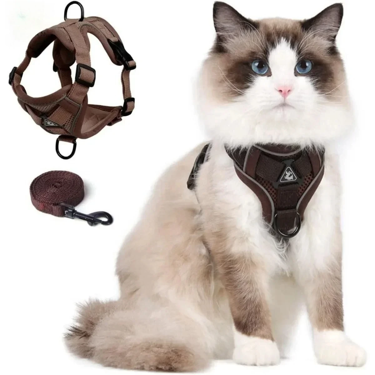 Pets Harness and Leash Set for Small to Large Cats Adjustable Cat Vest Harness Reflective Trim 1005012405243268