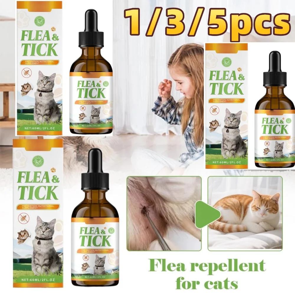 Cats Dogs Anti-Flea Drops Comprehensive Protection Pet Health Cleaning Care Natural Insect 1005012405492261