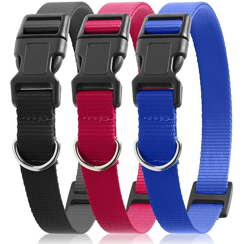 Dog Shock Collar Replacement Strap 3 Pack Training with D Ring Adjustable Nylon for Medium 1005012405886381