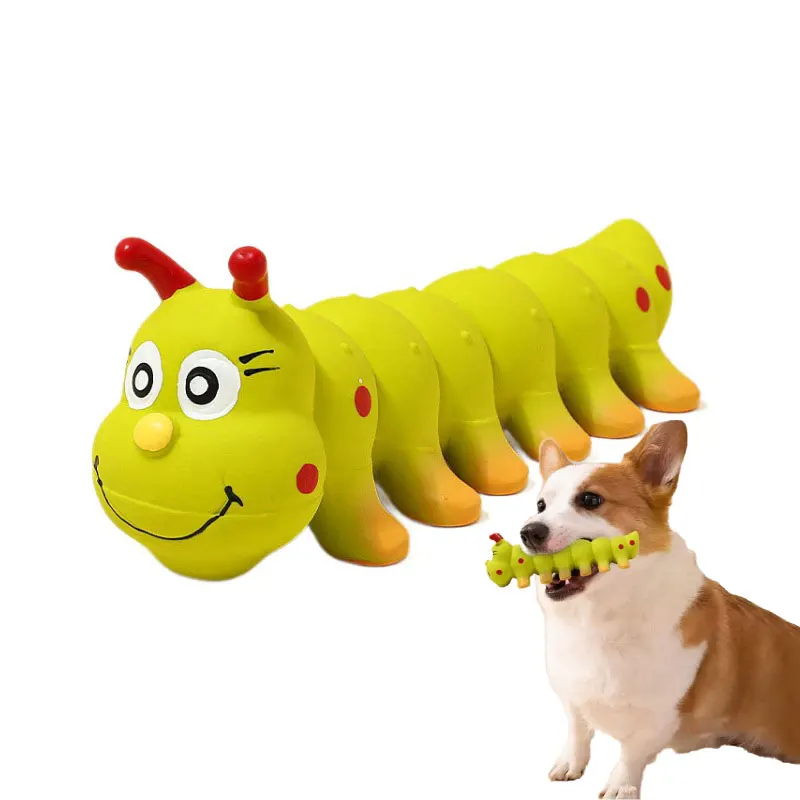 Dog Vocal Toy Pet Latex Caterpillar Squeaky Slow Rebound Decompression Simulation Caterpillar 1005012407402082