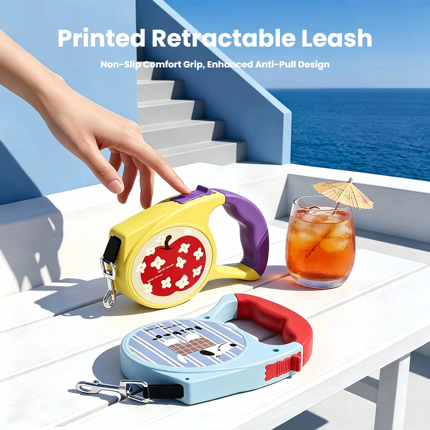 Cartoon Retractable Dog Leash Anti-Burst Pull Anti-Tangle Anti-Escape Portable Outdoor Pet Walking 1005012408317222