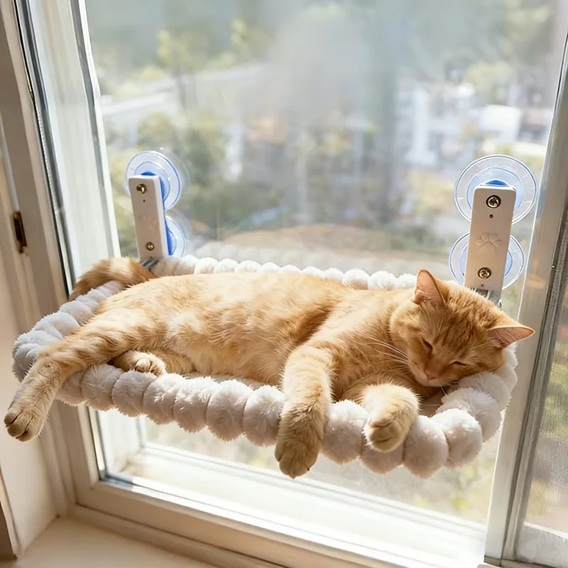 Cat Window Hammock with Strong Suction Cups – Cozy Perch for Indoor Cats 1005012408817869