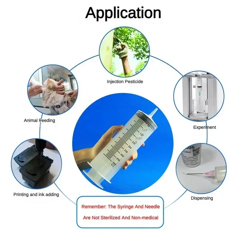 Large Vacuum Capacity Syringe 100/200/300/500ml Reusable Syringe Oil Pump with 1m Hose Pet 1005012414223240