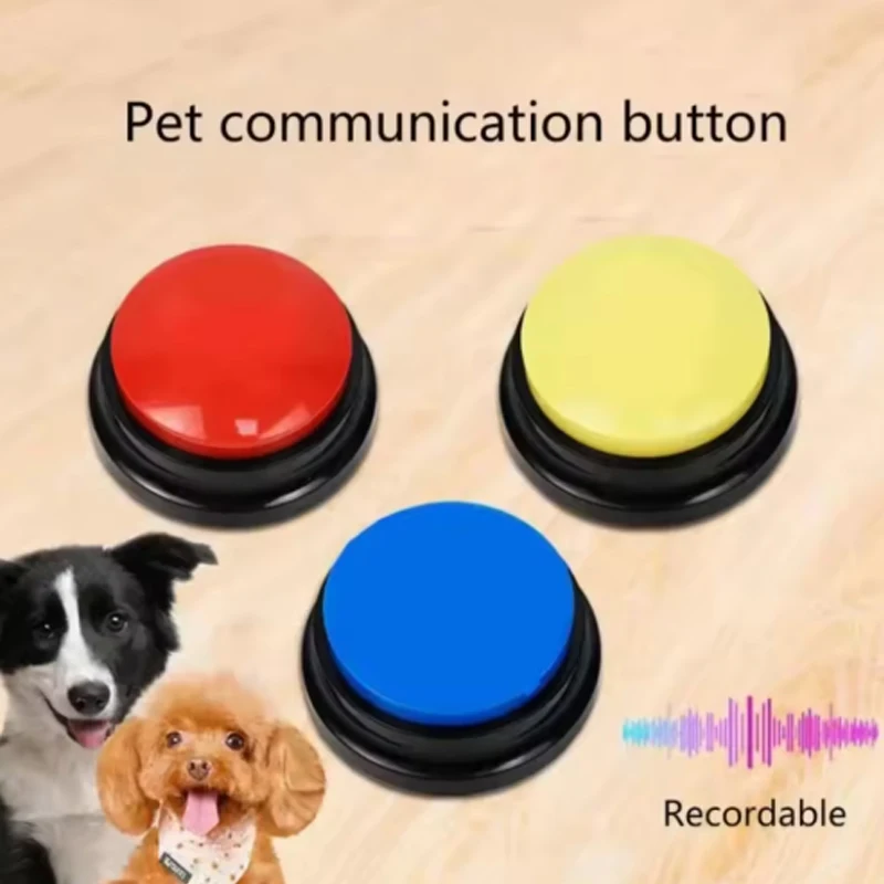 Dog Communication Buttons Voice Recording or Pet Training 30 Second Record Playback Funny Gift 1005012414479641