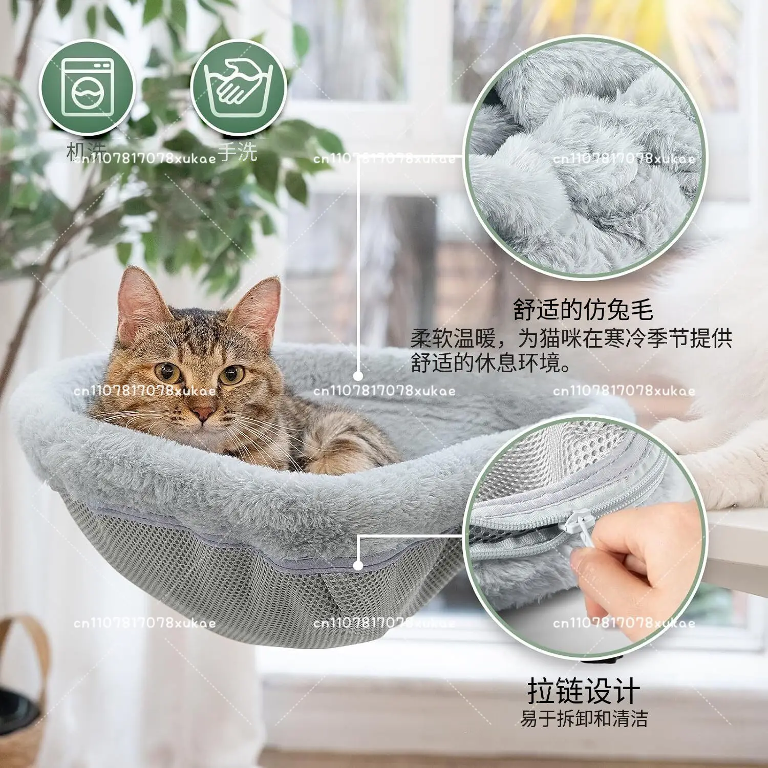 Multifunctional Cat Bed Desk Round Cat Nest Cat Hammock Foldable Computer Desk 1005012414832667