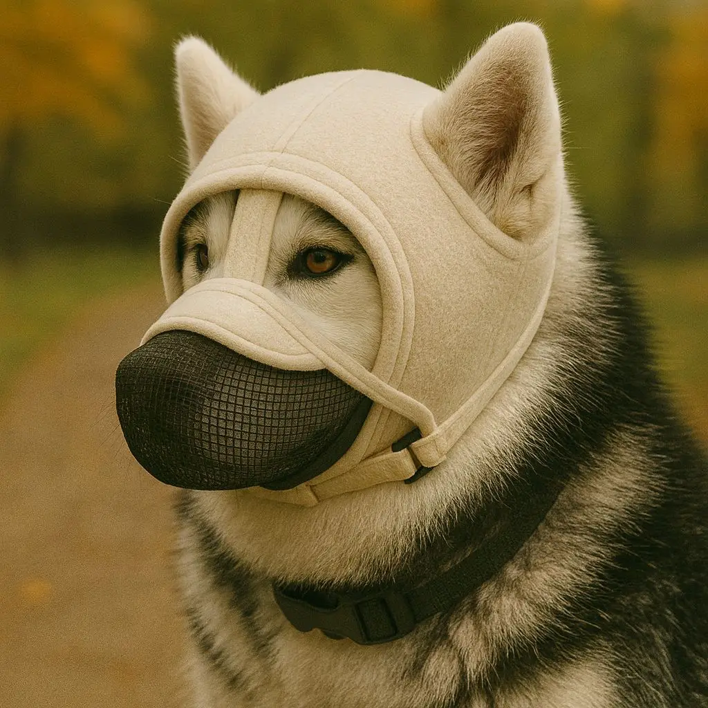 Dog Muzzle Comfortable Breathable Adjustable Outdoor Dog Walking Anti Bite Anti Random Eating Pet 1005012415831709