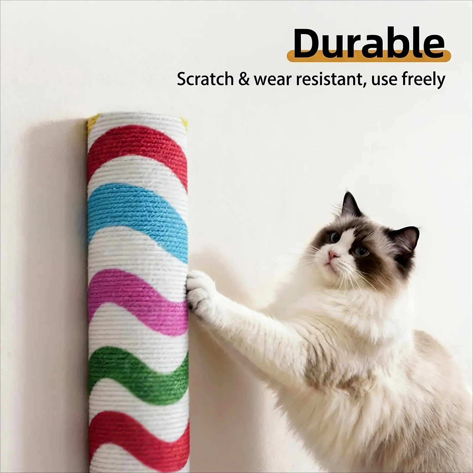 Cat Climbing Scratching Posts Self-Adhesive for Pets' Enjoyment Relaxation No Drilling Required 1005012417568301
