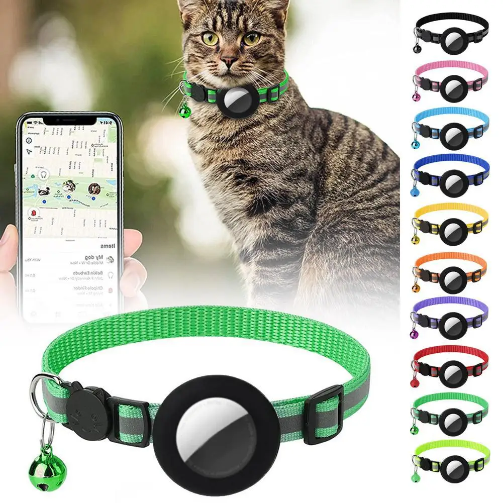 Reflective Collar for Cats Anti-Lost Pet Cat the Apple Airtag Protective Tracker Anti Lost 1005012417599995