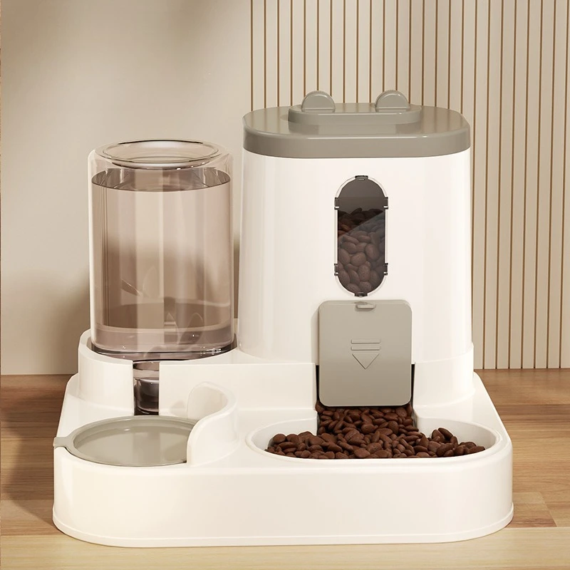 Cat Bowl Automatic Feeder with Spill Proof Design Water Fountain Pet Food Dispenser for Small 1005012419007783