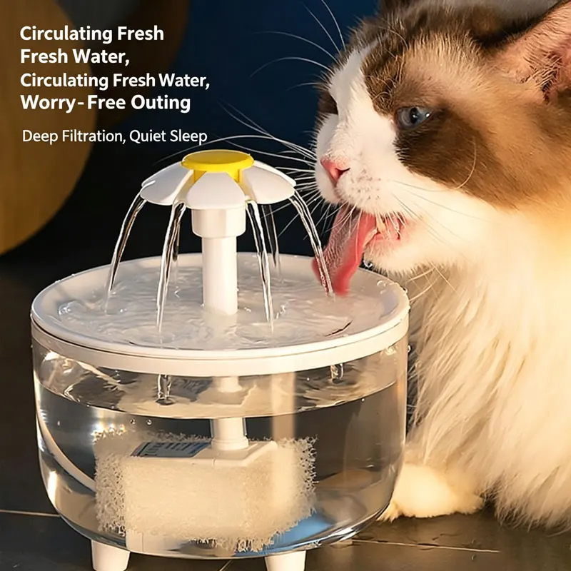 Pet Water Dispenser Four Seasons Automatic Circulation Filter Running Water Large Capacity Cat 1005012419870481
