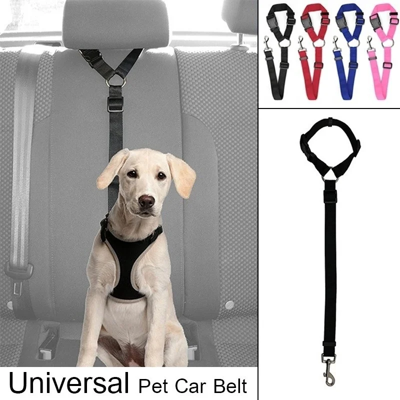 Adjustable Dog Seat Belt Dog Harness Pet Car Vehicle Pet Safety Leash Leads for Dogs/Cats 1005012420949730
