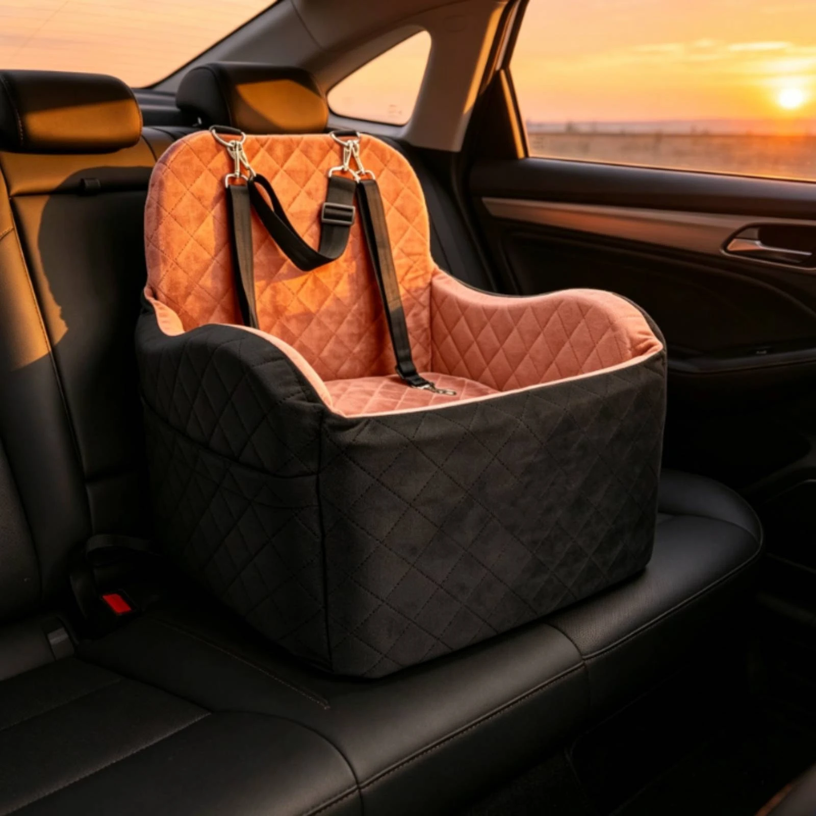 Travel Pet Nest Safety Belt Dog Car Booster Seat Dog Booster Car Seat Quilted Memory Foam for Dogs 1005012421191762