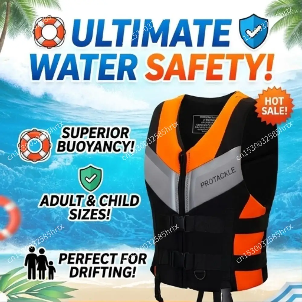 Adult Child Life Jacket Vest for Drifting Snorkeling Swimming Durable 240D Polyester Oxford EPE 1005012421305639