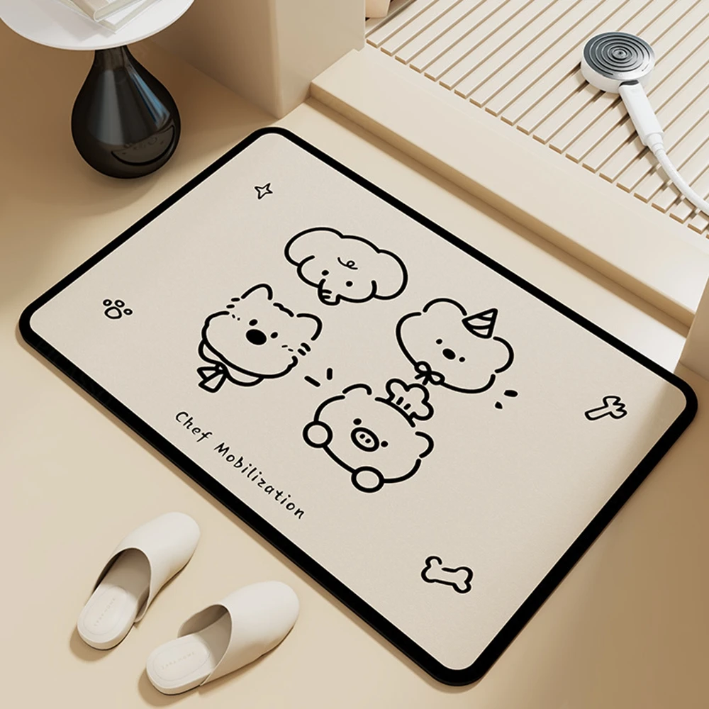 Cute Dachshund Dog Doormat Absorbent Non Slip Floor Mat Quick Dry Mud Trapper Bathroom Entrance 1005012421756600