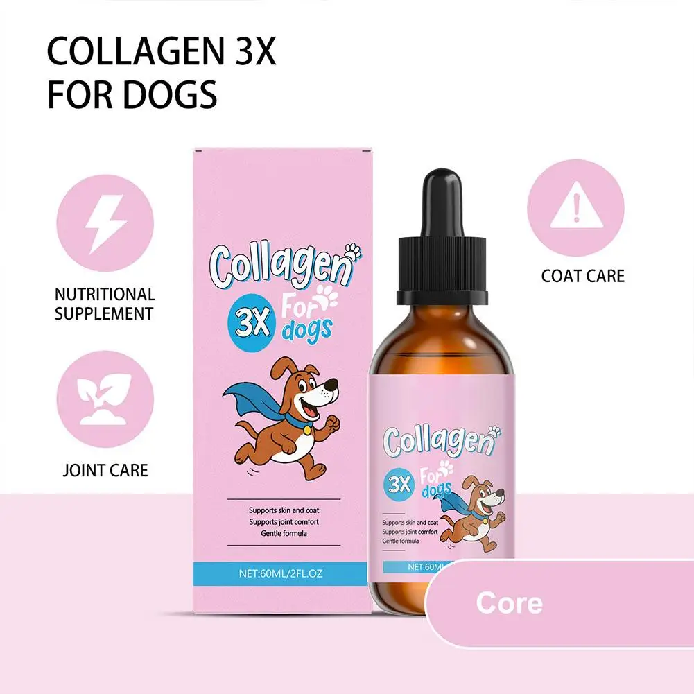 1/2/3-Piece Dog Collagen Drops Gentle Formula for Coat Skin Care Main Dietary Supplement Cleaning 1005012422818472