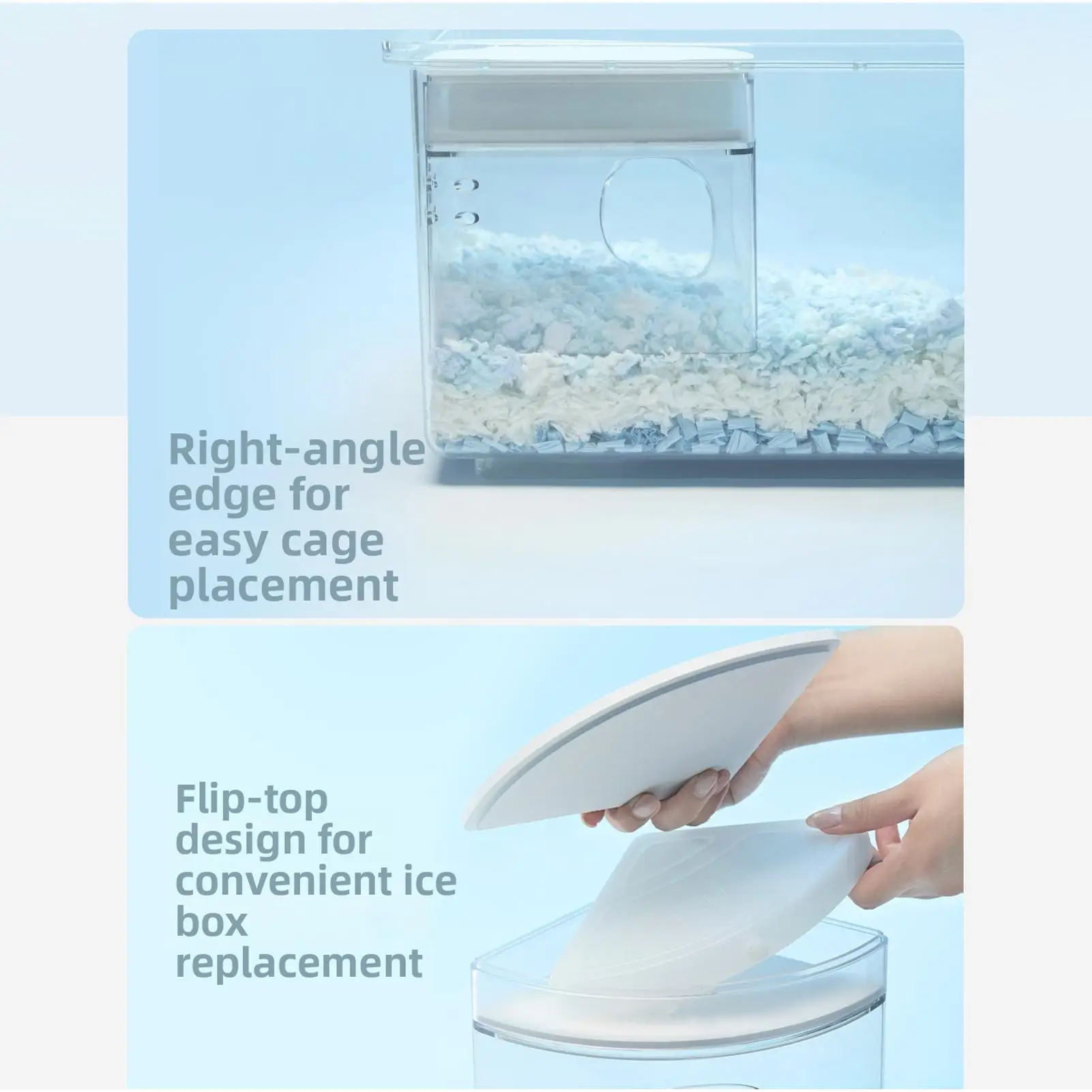 Hamster House Anti-Stuck Animal Cooling Habitat Shelter for Hamster for Summer Home Indoors Gerbils 1005012423085886
