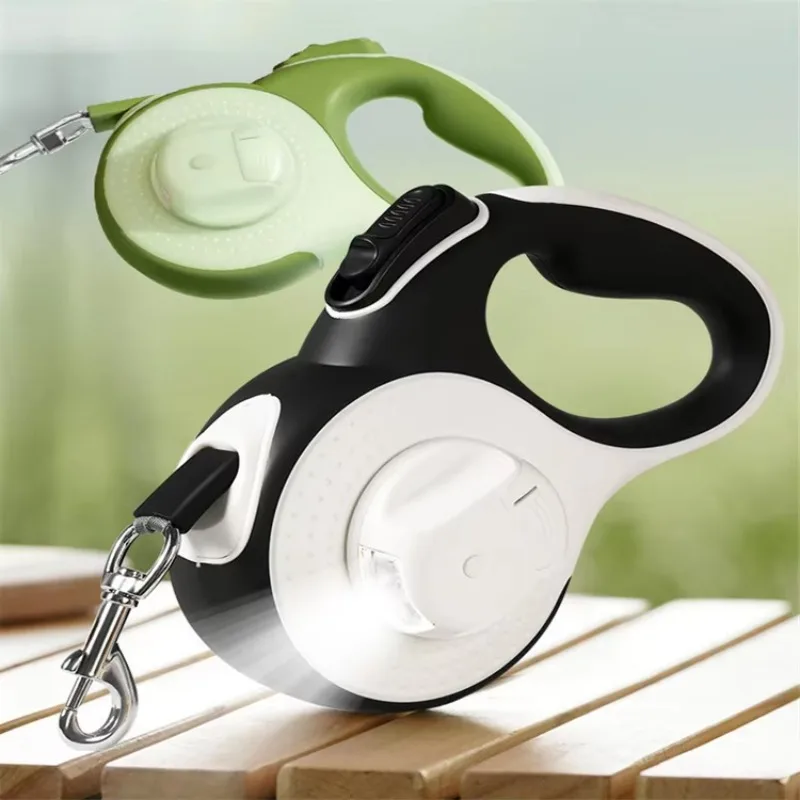 Retractable Dog Leash Heavy Duty LED Flashlight Pet Walking Lead for Large Dogs Outdoor (8M) 1005012423213665