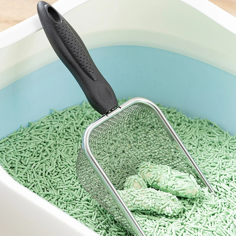 New Durable Stainless Steel Litter Scooper, Ergonomic and Easy to Clean for Cats & Dogs 1005012423495284