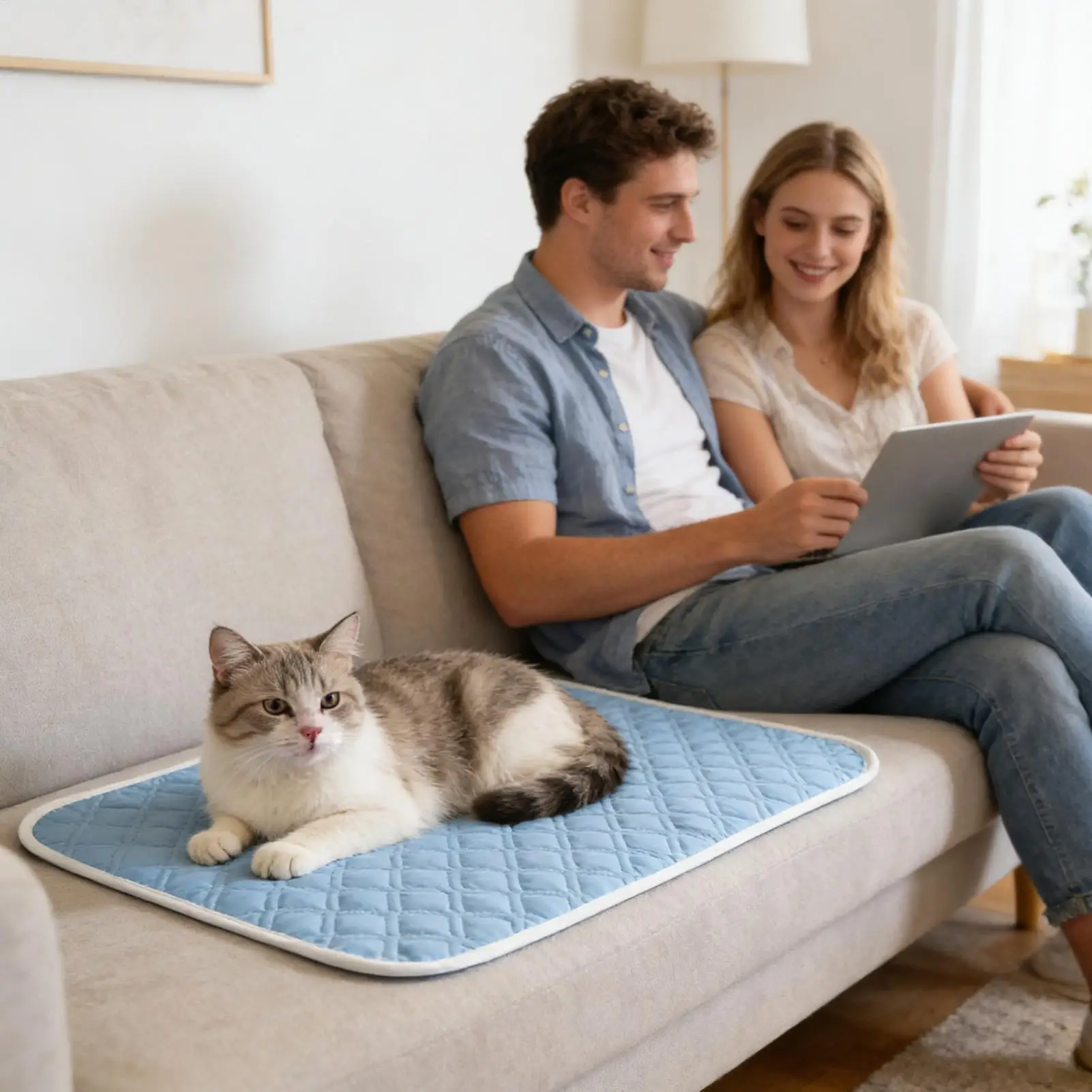 Summer Pet Cooling Mat 45x35cm Dog Sweat Absorbent Sleeping Rug Instant Blanket for Kitten Crate 1005012425023043