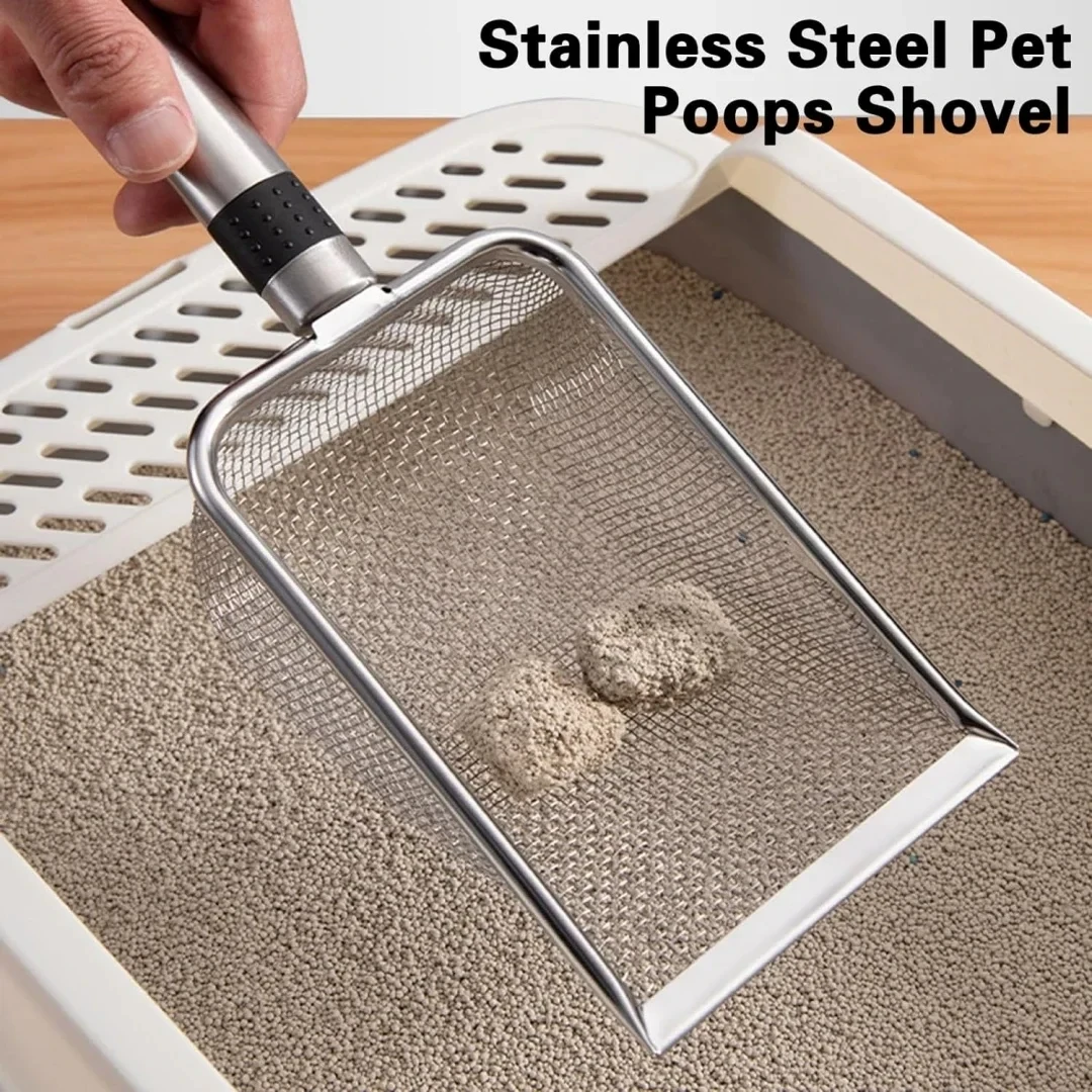 Stainless Steel Cat Litter Scoop – Durable, Easy Clean, Ergonomic Handle, Rust-Resistant 1005012425600824
