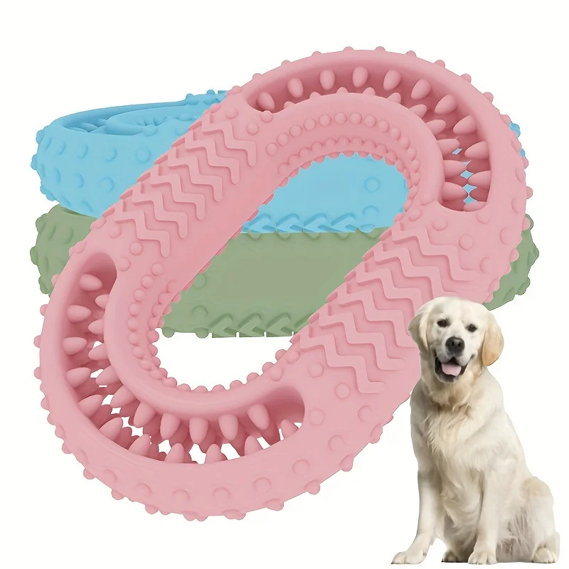 O-Ring Dog Chew Toy, TPR Pet Teeth Cleaning Interactive Cat Toy, Puppy Teething Biting Chewing Toy 1005012427417320