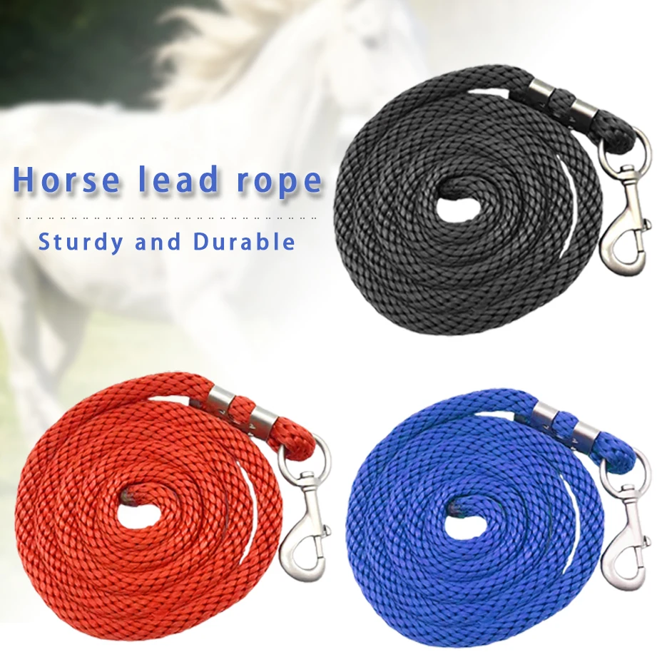 Horse Training Lead Rope, Reins, Tether - for Equestrian, Cattle, Livestock | Durable & Universal 1005012429730403